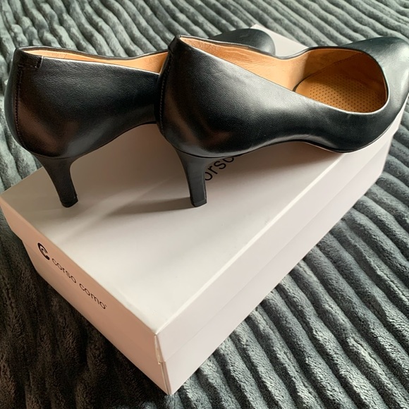 Corso Como Linnden Leather Pump in Black Size 7.5 - Picture 7 of 9